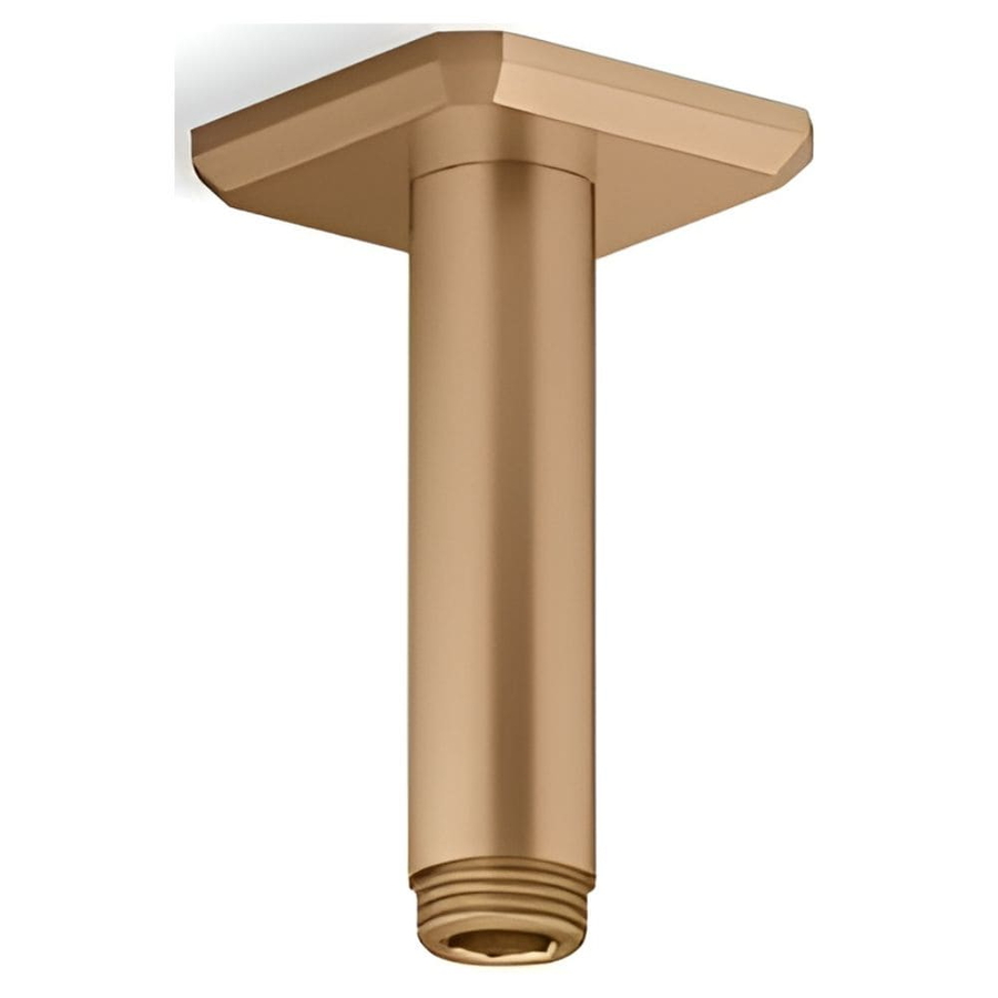 Thanh treo sen đế vuông gắn trần 4" màu đồng Kallista P33011-00-BLH