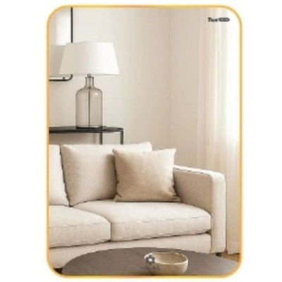 Gương khung nhôm màu rose hình chữ nhật 50x70cm GLS VF13R30