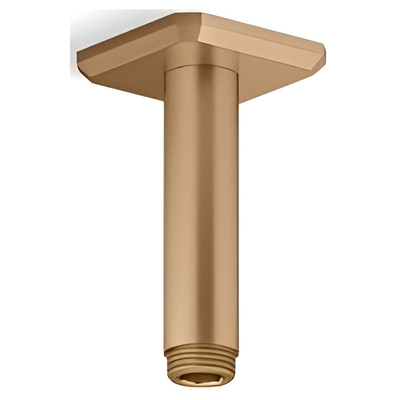 Thanh treo sen đế vuông gắn trần 4" màu đồng Kallista P33011-00-BLH