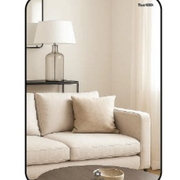 Gương khung nhôm màu đen hình chữ nhật 50x70cm GLS VF11R30 