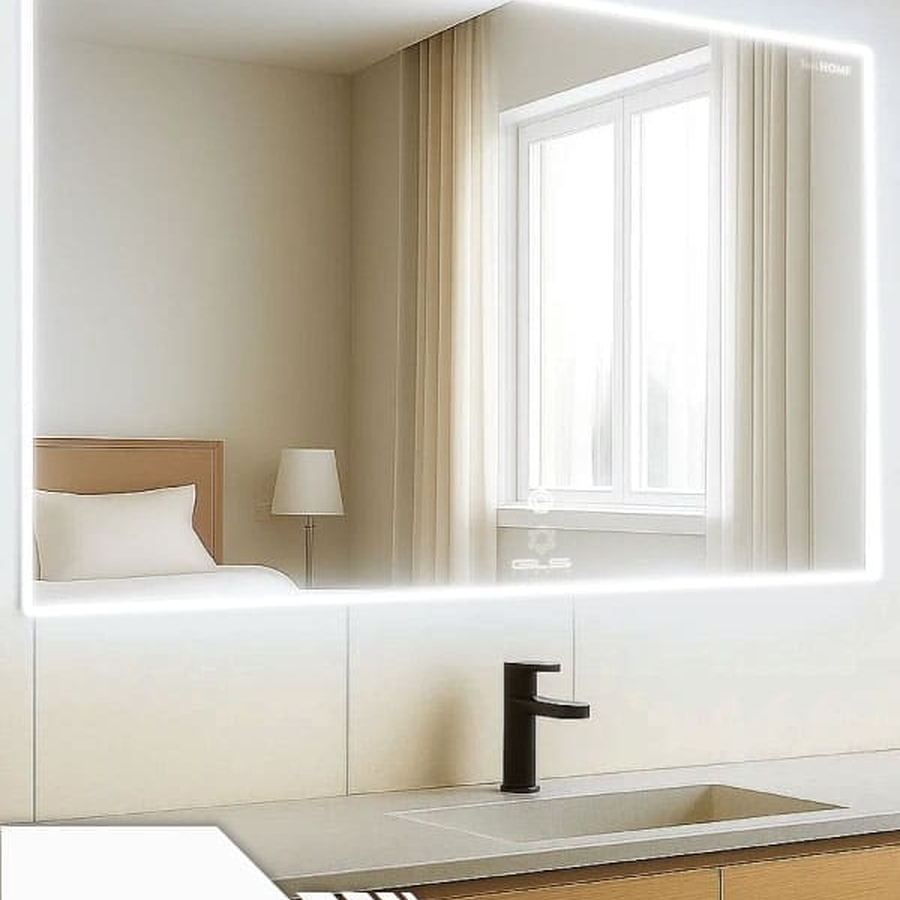 Gương led ánh sáng ngoài hình chữ nhật 80x60cm GLS HM35R60 