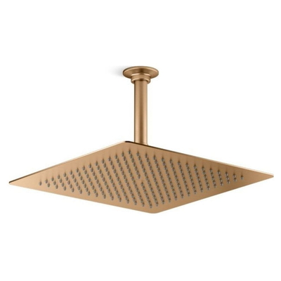 Bát sen trần vuông phun mưa hiện đại màu đồng Kallista P32936-00-BLH