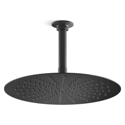 Bát sen tắm phun mưa tròn hiện đại màu đen Kallista P32937-00-BL