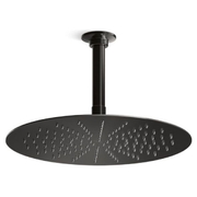 Bát sen tắm phun mưa tròn hiện đại màu đen Kallista P32937-00-PGP