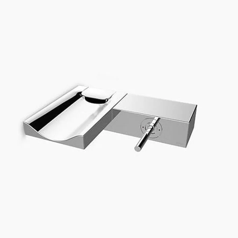 Vòi chậu âm tường nóng lạnh Kohler Beitou K-99876T-4-CP Chrome bóng