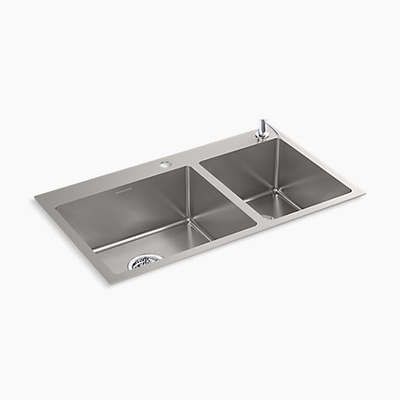 Chậu rửa bát Kohler K-21918T-2FD-NA âm bàn/dương vành