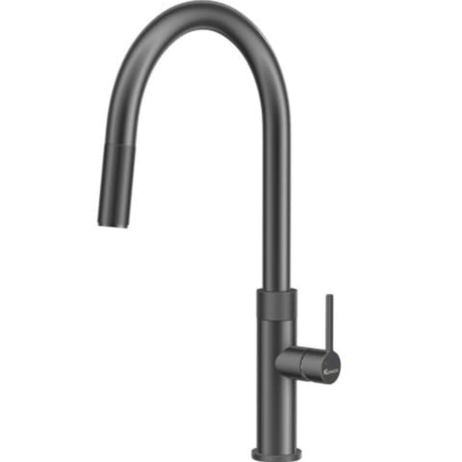 Vòi rửa bát dây rút Konox Lasi Gun Metal