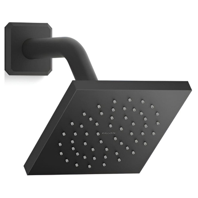 Bát sen tắm vuông hiện đại kèm tay sen màu đen Kallista P32938-00-BL