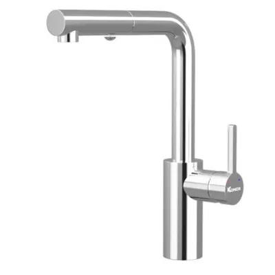 Vòi rửa bát dây rút Konox Vira Chrome