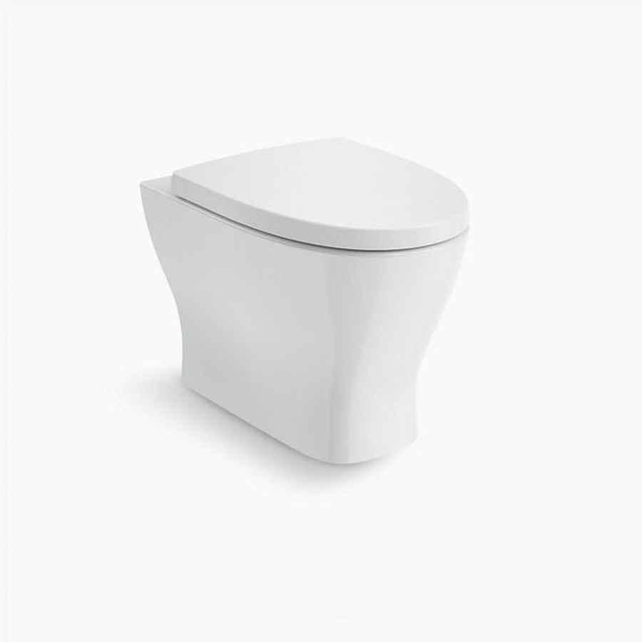 Bồn cầu lưng áp tường nắp đóng êm Kohler K-28768K-0