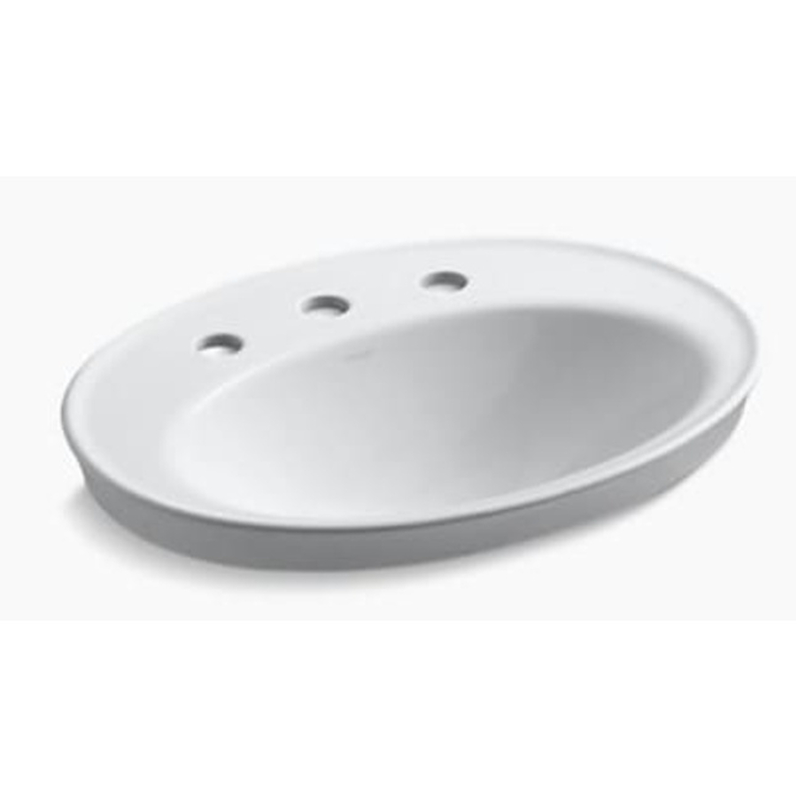 Chậu rửa dương vành hình oval Kohler Serif K-2075X-8-0