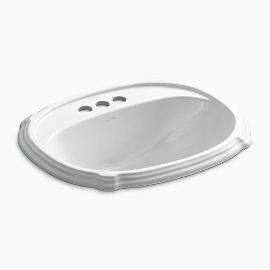 Kohler Portrait K-2189T-4-0 Chậu Rửa Dương Vành Hình Oval 