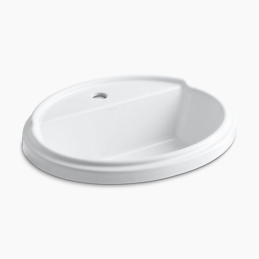 Chậu rửa dương vành hình oval Kohler Tresham K-2992-1-0