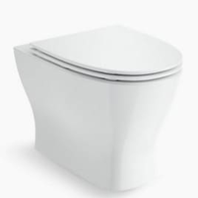 Bồn cầu lưng áp tường nắp đóng êm Kohler K-28765K-0