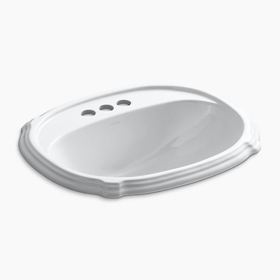 Kohler Portrait K-2189T-4-0 Chậu Rửa Dương Vành Hình Oval 