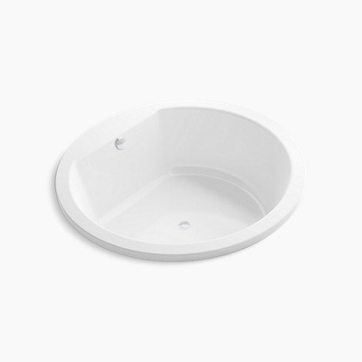 Bồn tắm gang tráng men đặt lòng hình tròn Kohler K-18744T-0 1.4m