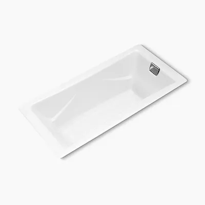 Bồn tắm gang tráng men đặt lòng Kohler K-863T-0 1.8m