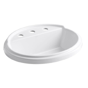 Chậu rửa dương vành hình oval Kohler K-2992-8-0