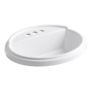 Chậu rửa dương vành hình oval 3 lỗ Kohler Tresham K-2992-4-0