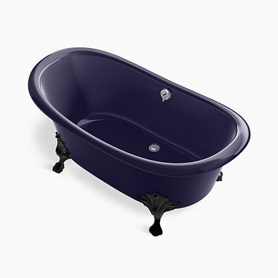 Bồn tắm đặt sàn gang tráng men 1.6m Kohler Artifacts K-21000T-DGB