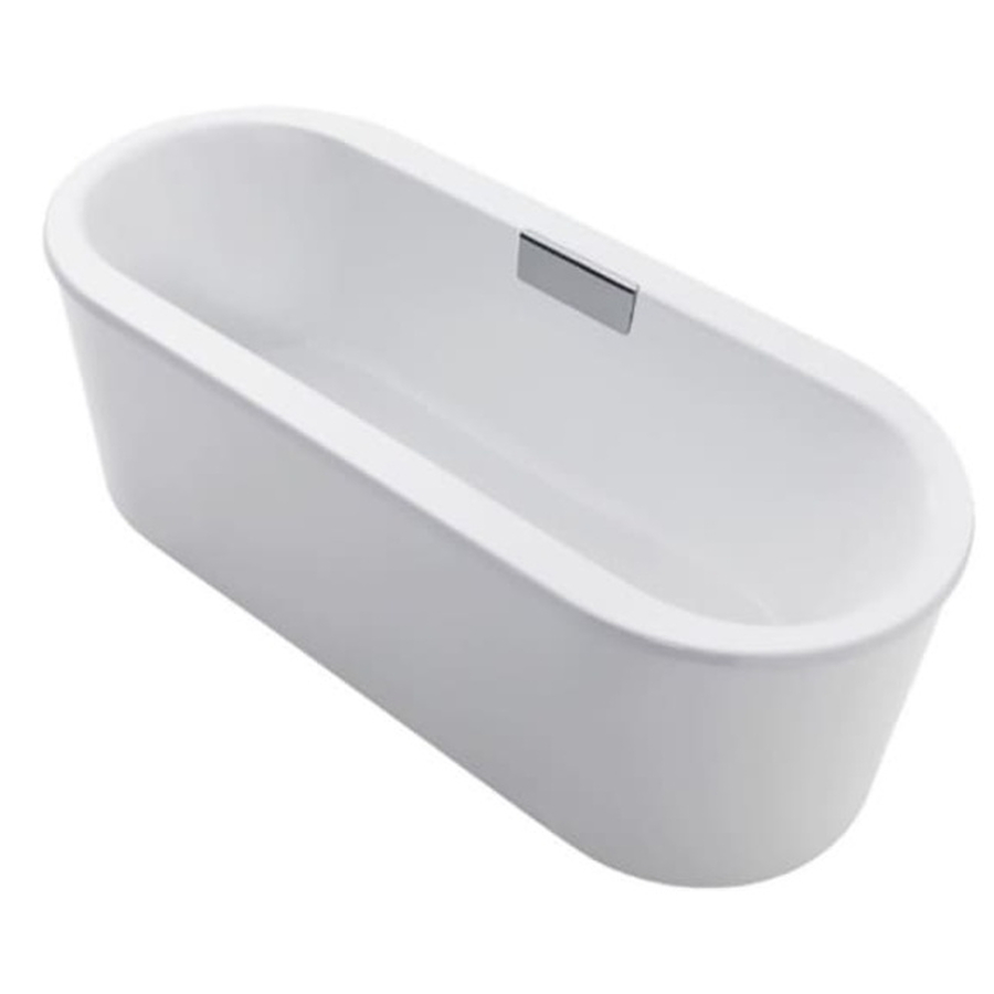 Bồn tắm đặt sàn gang tráng men 1.8m Kohler Volute K-99718T-FD-0