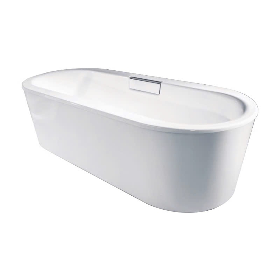 Bồn tắm đặt sàn gang tráng men 1.8m Kohler Volute K-99718T-GR-0