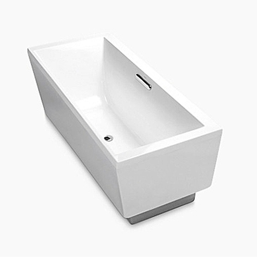 Bồn tắm đặt sàn hình chữ nhật 1.7m Kohler Evok K-18343T-0