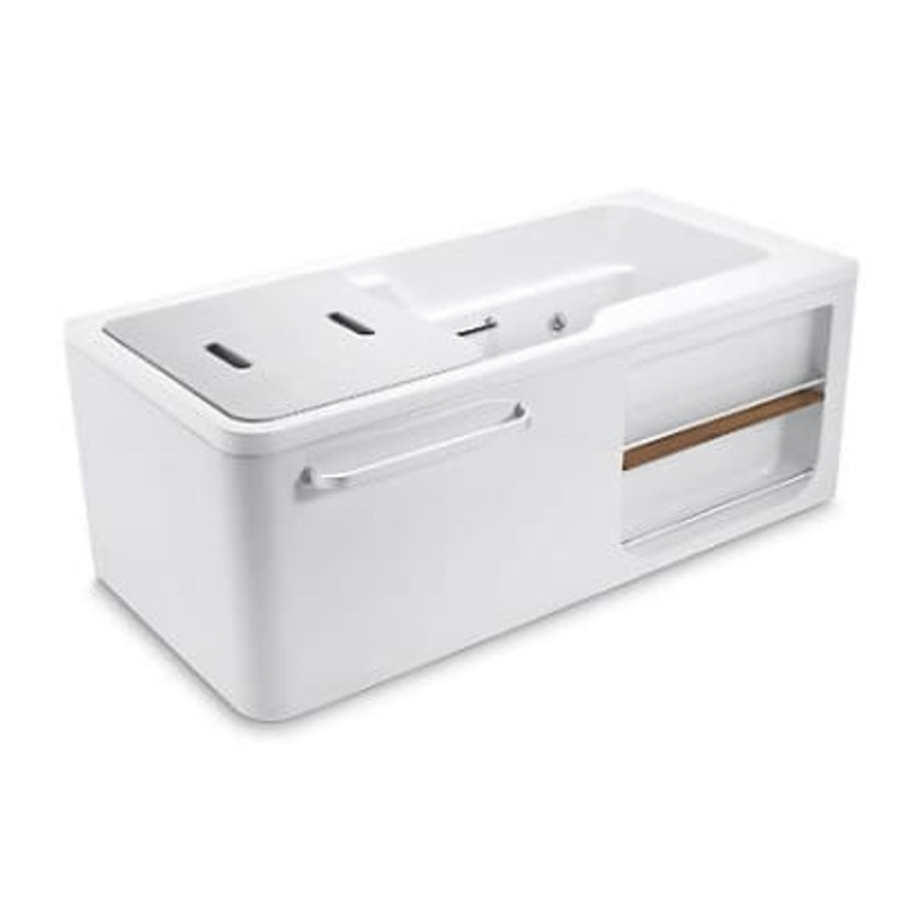 Bồn tắm thủy lực massage đặt góc bên phải 1.5m Kohler Aleutian K-99020T-0