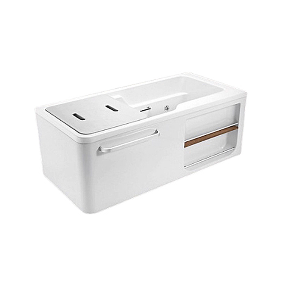 Bồn tắm thủy lực massage đặt góc bên trái 1.5m Kohler Aleutian K-99019T-0