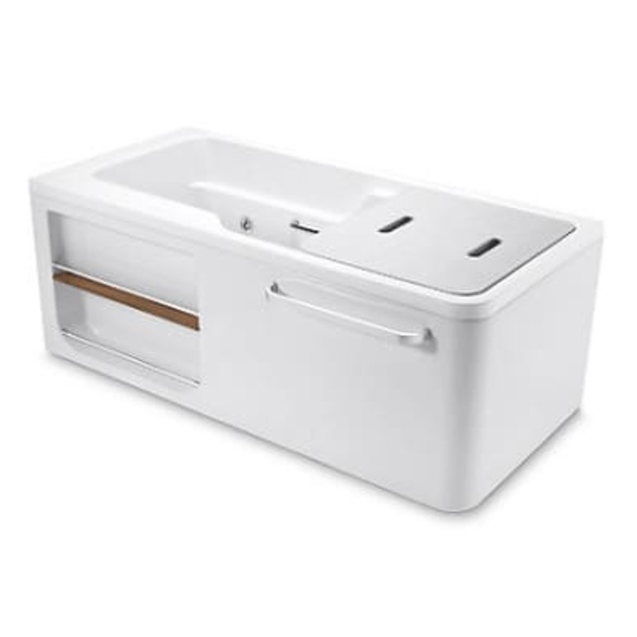 Bồn tắm thủy lực massage đặt góc bên trái 1.7m Kohler Aleutian K-99025T-0