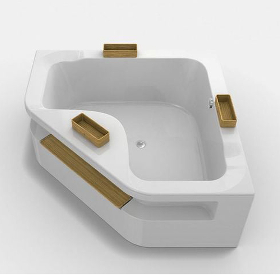 Bồn tắm tích hợp hình tam giác 1,5m Kohler Aleutian K-20058T-0