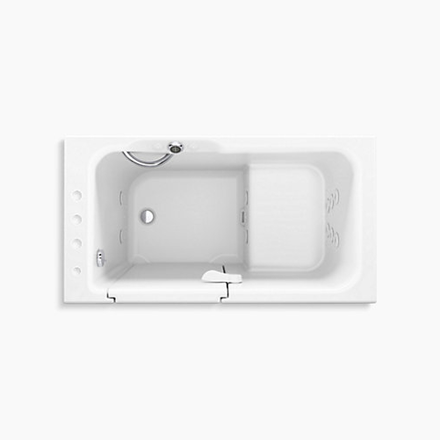 Bồn tắm thủy lực massage 1.5m cửa mở bên trái Kohler Belay K-23769T-LCP-0