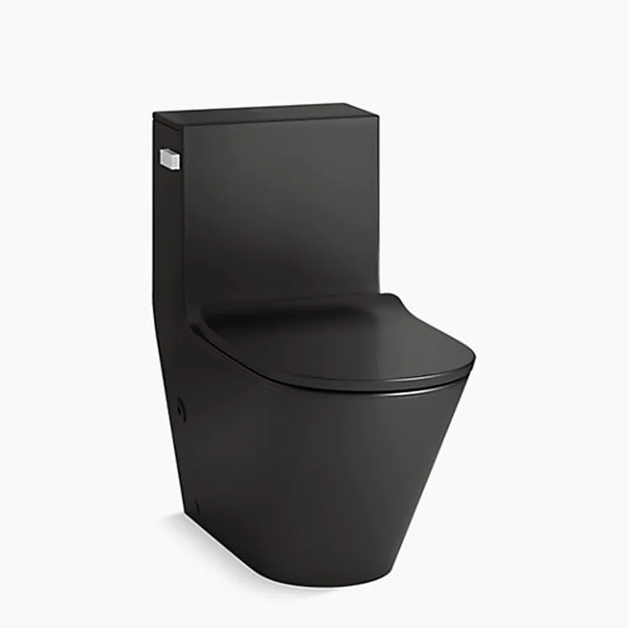 Bồn Cầu Một Khối Nắp Êm Màu Đen Brazin Kohler K-EX22378T-SL-HB1
