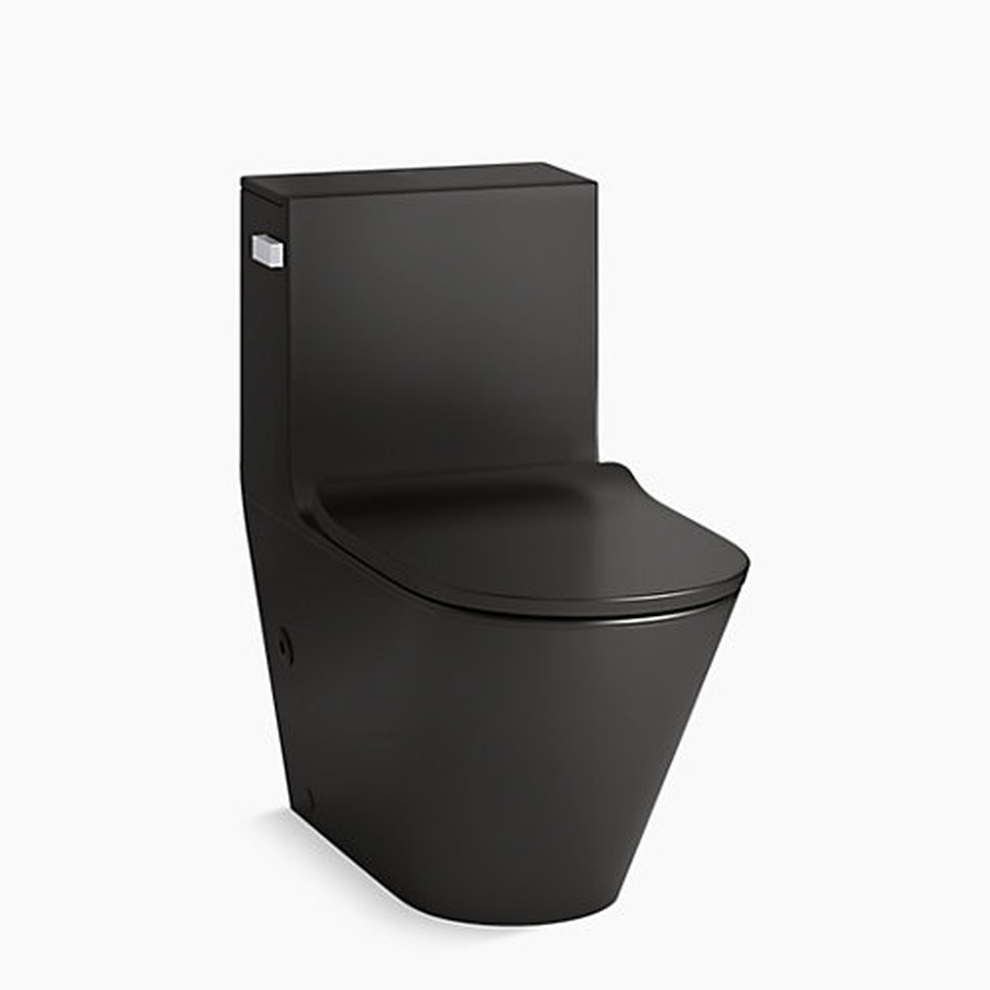 Bồn Cầu Một Khối Nắp Êm Màu Đen Brazin Kohler K-EX22379T-SL-HB1