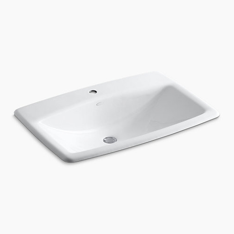 Chậu rửa gang tráng men dương vành Kohler Man'S Lav K-2885T-1-0