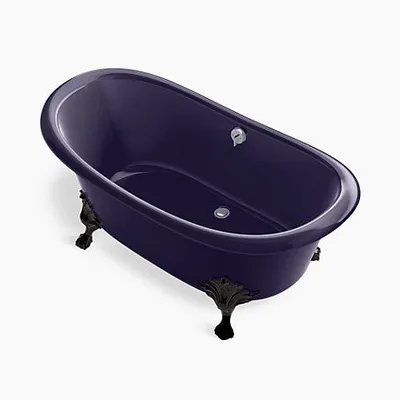 Bồn tắm đặt sàn gang tráng men 1.6m Kohler Artifacts K-21000T-DGB