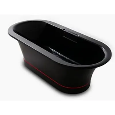 Bồn tắm đặt sàn gang tráng men có tay vịn 1.7m Kohler Volute K-2374T-GR-7
