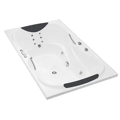 Bồn tắm đôi thủy lực massage Kohler EVORA K-18749X-0 1.85m