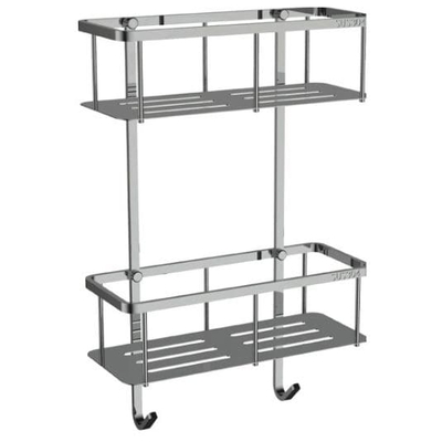 Kệ để đồ 2 tầng màu ghi Ecobath EC4068-2BU