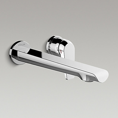 Vòi Lavabo Nóng Lạnh Âm Tường Mỹ Kohler Avid K-97358T-B4-CP