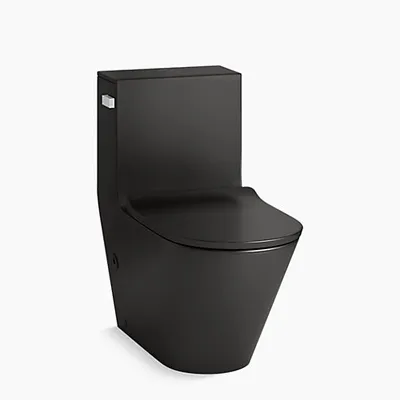 Bồn Cầu Một Khối Nắp Êm Màu Đen Brazin Kohler K-EX22378T-SL-HB1