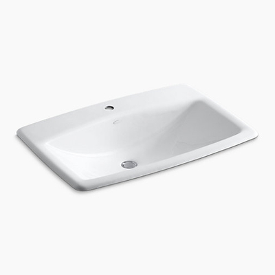 Chậu rửa gang tráng men dương vành Kohler Man'S Lav K-2885T-1-0