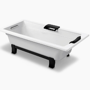 Bồn tắm đặt sàn gang tráng men kèm tay vịn 1.5m Kohler K-45594T-GR-0