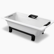 Bồn tắm đặt sàn gang tráng men kèm tay vịn 1.7m Kohler K-45595T-GR-0