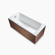 Bồn tắm gang tráng men đặt sàn yếm gỗ 1.7m Kohler Biove K-99205T-E63