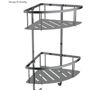 Kệ góc để đồ 2 tầng màu ghi xám Ecobath EC4067-2BU