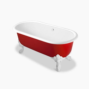 Bồn tắm đặt sàn gang tráng men 1.7m Kohler Cleo K-11195T-RF