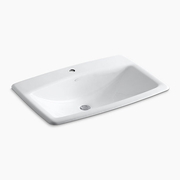 Chậu rửa gang tráng men dương vành Kohler Man'S Lav K-2885T-1-0