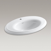 Chậu rửa gang đúc tráng men dương vành Kohler Revival K-2950T-1-0