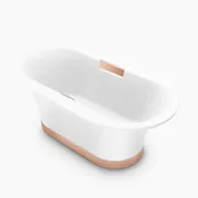 Bồn tắm đặt sàn gang tráng men 1.5m Kohler Volute K-20379T-GR-0